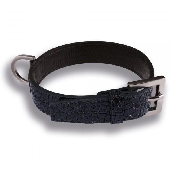 Hundehalsband Leder Schwarz