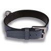 Leder Hundehalsband Grau