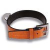 Hundehalsband Leder Krokodil Orange