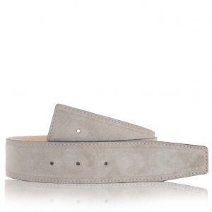 Suede Belt in Gray Beige 32mm