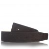 Suede belt dark brown 32 mm belt