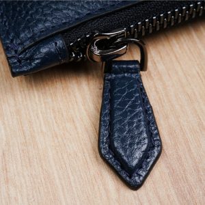 Dunkelblau Clutch Leder Tasche