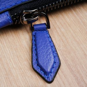 Electric Blue Clutch Leder Tasche