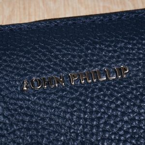 Leder Clutch Tasche Dunkelblau
