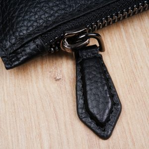 Schwarz Clutch Leder Tasche
