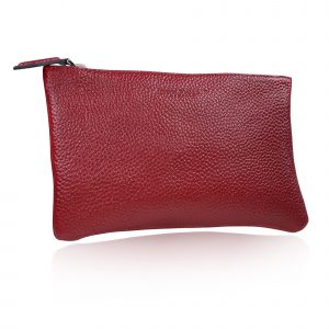 Federmäppchen aus Bordo Leder