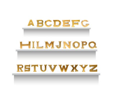 Gürtelschnalle mit personalisiertem Buchstaben