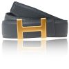 H Belt 40mm Grey with H Buckle 40mm