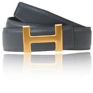 H Belt 40mm Grey with H Buckle 40mm