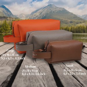 Epsom Cognac Kosmetiktasche