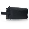 Leder Kosmetiktasche Schwarz