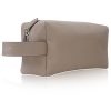 Leder Strauß Navy Badezimmertasche LederKosmetiktasche Taube
