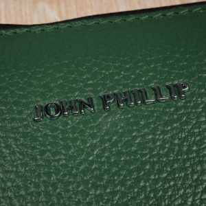 Leder Clutch Tasche Grün