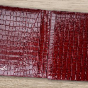 Leder A5 Kroko Bordo Organizer