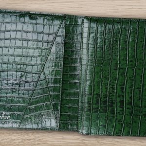 Leder A5 Kroko Grün Organizer