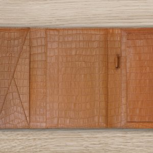 Leder Kroko Hellbraun Organizer A5