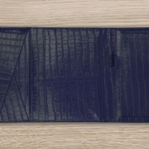 Leder Kroko Navy Organizer A5