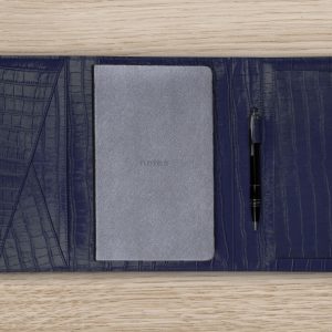 Organizer A5 Leder Kroko Navy