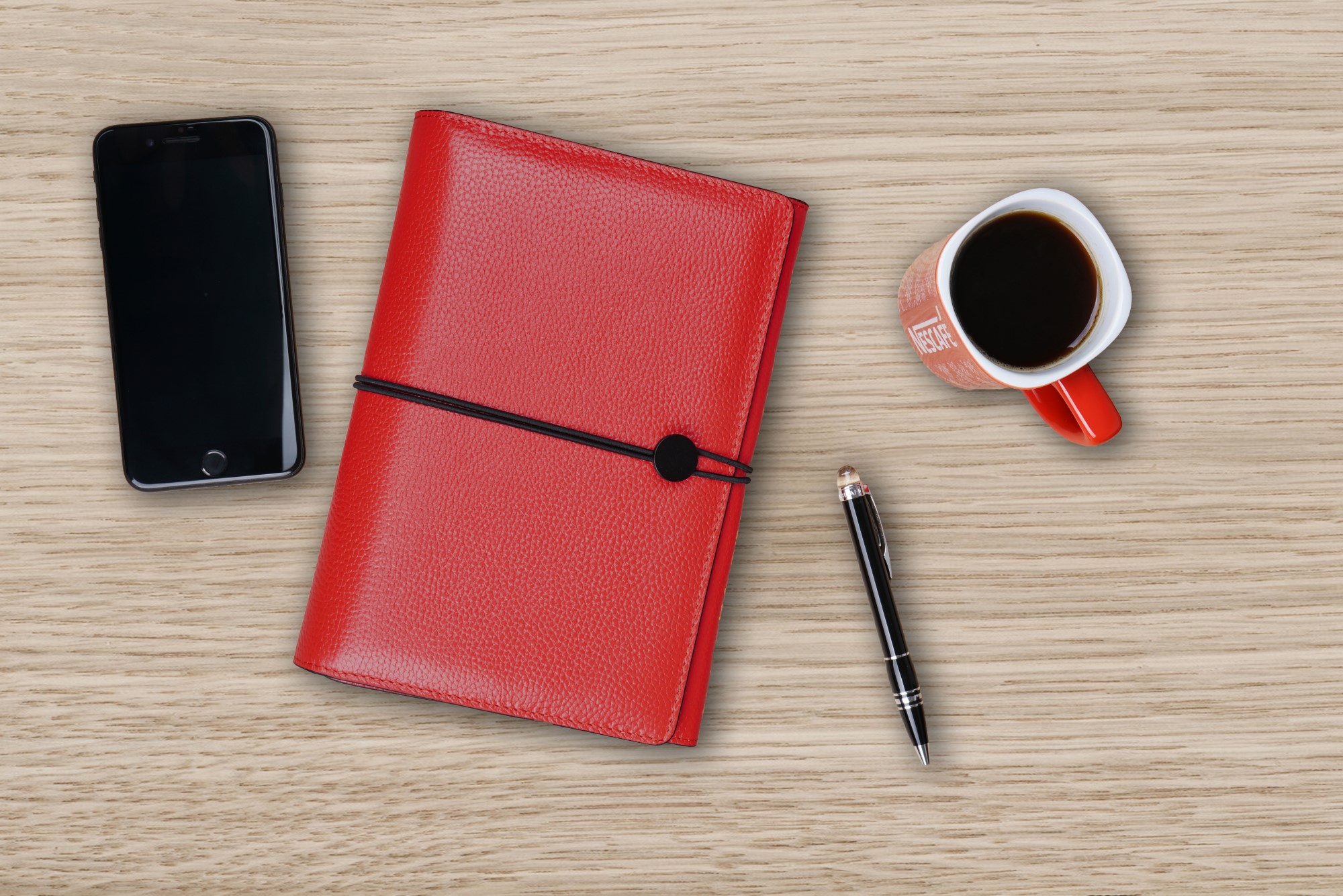 A5 Rot Leder Organizer