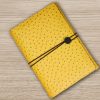 Leder Organizer A5 Strau Gelb