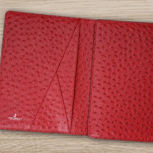Leder A5 Strau Rot Organizer