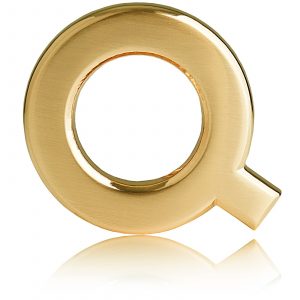 Belt Buckle Q Gold / Rose Gold / Black / Silver Chrome 32mm