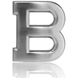 Belt Buckle B Gold / Rose Gold / Black / Silver Chrome 32mm