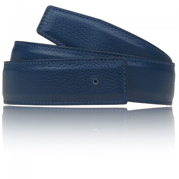 Dark blue belt women & men 32mm / 40mm leather belt without buckle for H belt buckle in navy blue