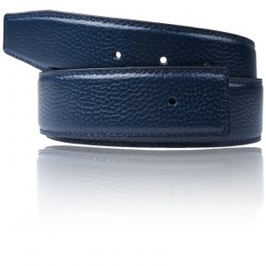 Leather Belt Dark Blue Blue Women & Men 32mm or 40mm Belt without Buckle for H Belt Buckle Interchangeable Belt