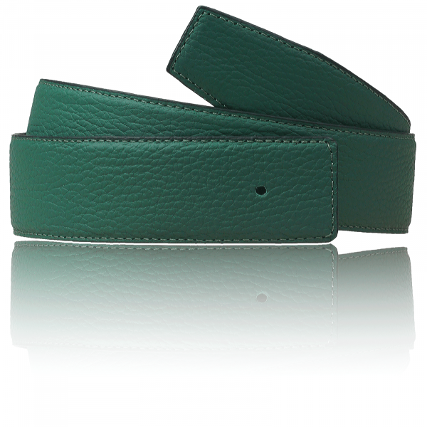 Green Belt Women & Men 32mm / 40mm Leather Belt without Buckle for H Belt Buckle Reversible Belt