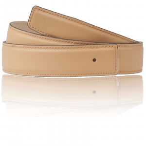 Leather Belt in Mother of Pearl 32mm