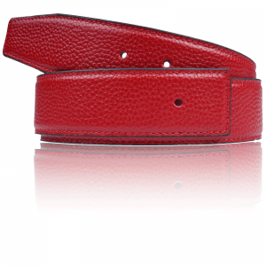 Roter Gürtel Damen & Herren 32mm Ledergürtel ohne Schnalle für H Gürtelschnalle