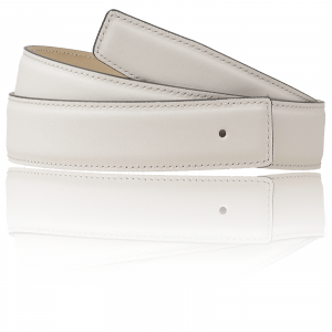 For H Belt Beige White Leather Belt in 32mm and 40mm