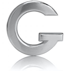 Silber Gürtelschnalle 32 mm Chrom matt G