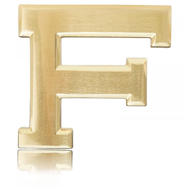 Belt Buckle F Gold / Rose Gold / Black / Silver Chrome 40mm