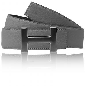 H Belt with H Buckle Black Taupe 32 mm / 40 mm