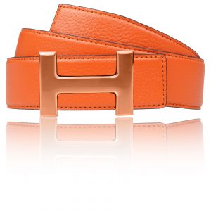 H belt orange rose gold women & men belts 32mm / 40mm