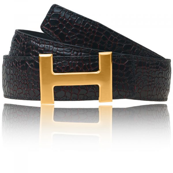 H buckle Gold Matt 42 mm or 32 mm with H Belt Dagon Eye