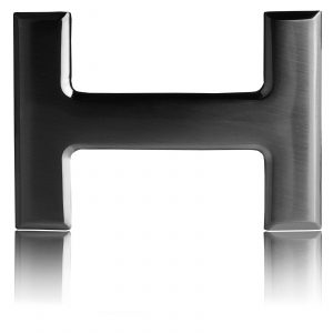 H Gürtelschnalle Schwarz 32mm / 40mm