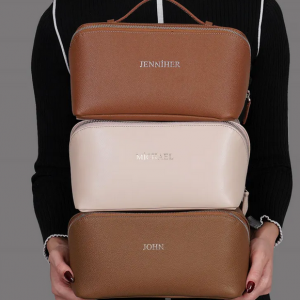 36 Stück Personalisierte Schminktasche Leder Beauty Bag Beautycase