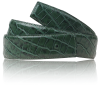 Crocodile Belt Dark Green Men & Women 32mm / 40mm Leather Belt without Buckle for H Belt Buckle Crocodile Leather Reversible Belt
