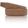 Ledergürtel ohne Schnalle für H Gürtelschnalle als 32 mm oder 40mm in Hellbraun alternative als Wechselgürtel