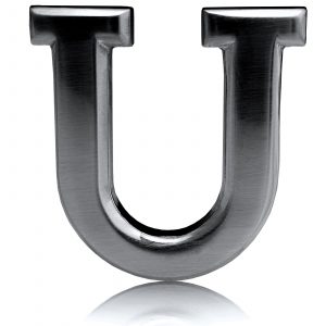 Belt Buckle U Gold / Rose Gold / Black / Silver Chrome 32mm