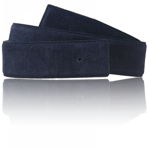 Suede Belt Blue Women & Men 32mm / 40mm Leather Belt without Buckle for H Belt Buckle Interchangeable Belt