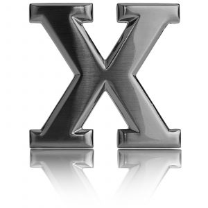 Belt Buckle X Gold / Rose Gold / Black / Silver Chrome 32mm